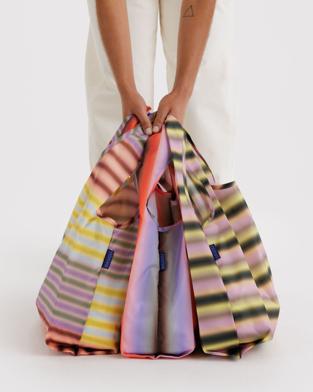 Standard Baggu Set of 3 - Gradient Stripes